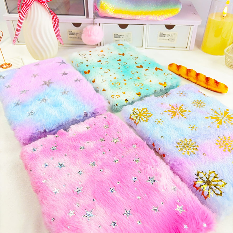 نوت بوک مخمل دار A5 Cute Star Diary